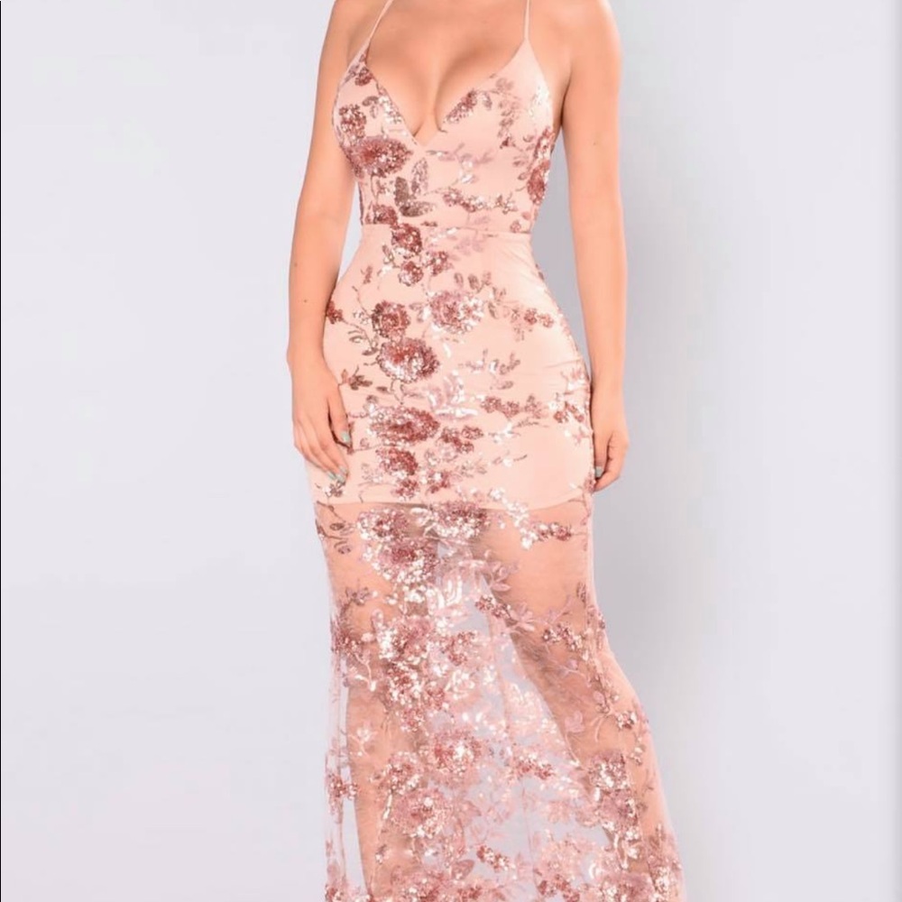 Rose gold dress